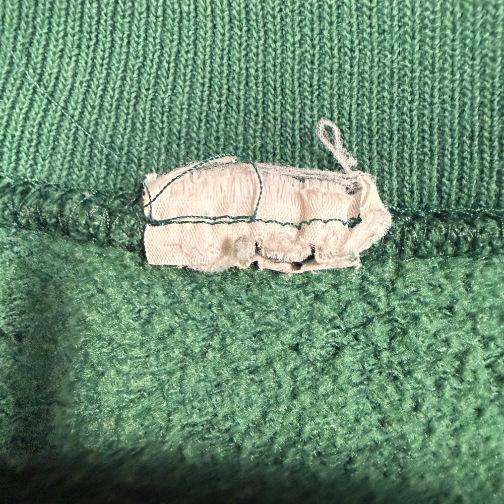 Vintage Wolf Dreamcatcher Sweatshirt Mens XL Green 90s Graphic Boxy Fit Pullover - Picture 3 of 5